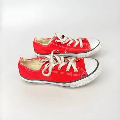 Zapatos Converse Jóvenes 3 Niños Chuck Taylor All Star Zapatillas bajas 3J236 Rojo Lona Foto 1 de 4