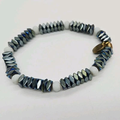 Pulsera elástica de hematita firmada Erimish talla única se adapta a la mayoría OSFM Foto 1 de 4