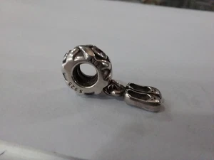 Genuine Pandora 925 Silver Ballet Slippers Dangle Charm Pink Stone ALE Retired - Bild 1 von 13
