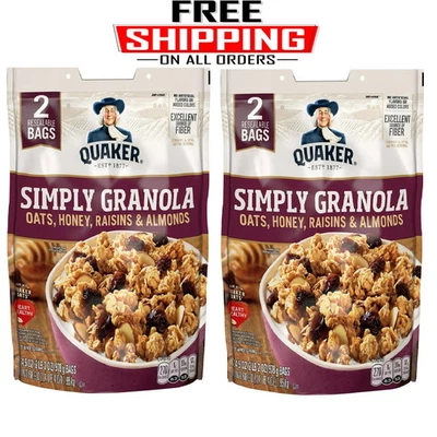 2 PACKS - Quaker Simply Granola, 34.5 oz., 2 pk. - Image 1 of 4