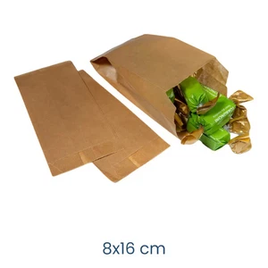 Sacchetti Carta Kraft Avana 8x16 cm 1 kg per Minuterie e Piccoli Oggetti - Foto 1 di 1