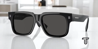 BURBERRY BE4394 300187 Hayden Black Dark Grey 54 mm Men's Sunglasses - Image 1 of 4