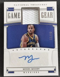 2022-23 Panini National Treasure Moses Moody Patch Autograph GSW /99 - Picture 1 of 2