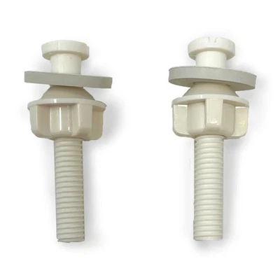 Toilet Seat Screws Replacement Plastic Toilet Seat Hinge Bolt Screws with Nuts - Image 1 of 4