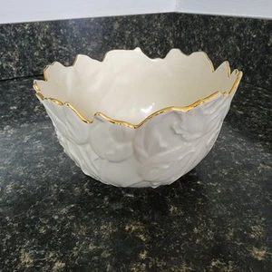 Lenox Tulpen Leckerli Schale Gold Trip Top Zustand - Bild 1 von 8