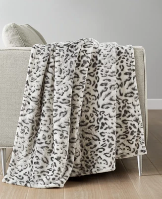 Peluche acogedor estampado leopardo de las nieves Premier Comfort Throw (50" x 70") NUEVO Foto 1 de 4