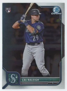 2022 Bowman Chrome Cal Raleigh Rookie Seattle Mariners #51 C C24 - Bild 1 von 2