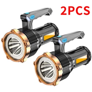 2× Leistungsstarke 12000000 LM LED-Taschenlampe Superhelle Wiederaufladbare DHL - Bild 1 von 20