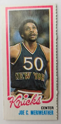 1980-81 Topps Separated Single Panel #169 JOE C. MERIWEATHER Knicks (A) - Image 1 of 2