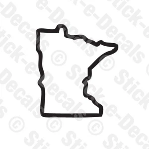 MINNESOTA STATE OUTLINE Vinyl Decal Sticker STATE Pride MN - Picture 1 of 2