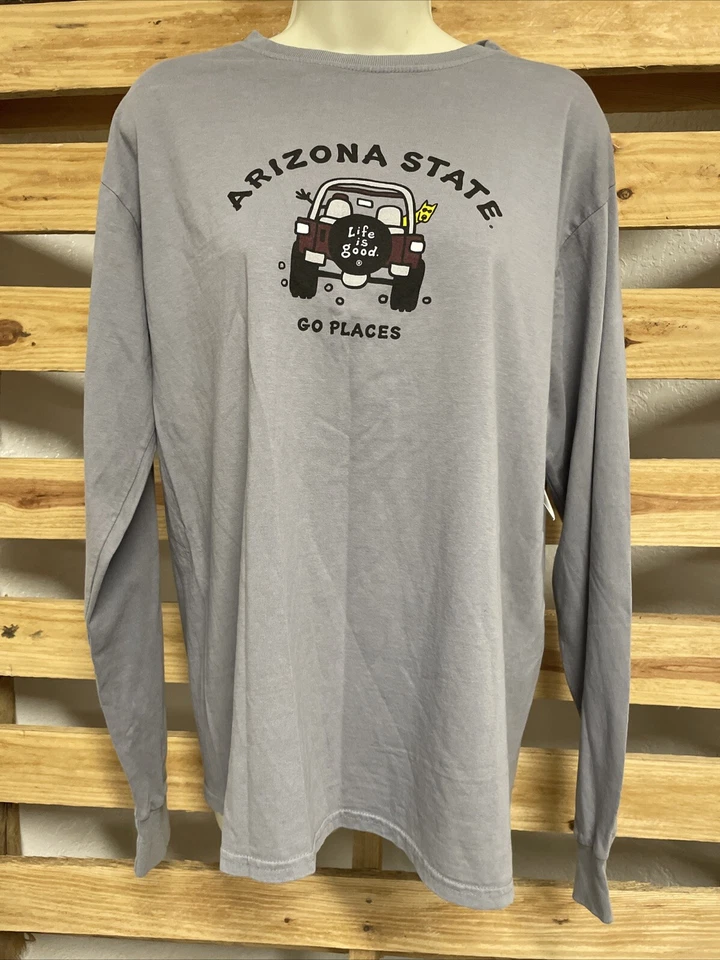 Blue 84 Life is Good Arizona State Go Places Long Sleeve T-Shirt Men's Size M KG - Image 1 of 4