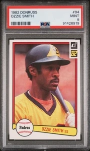 1983 Donruss #94 Ozzie Smith PSA 9 Mint HOF - Picture 1 of 2