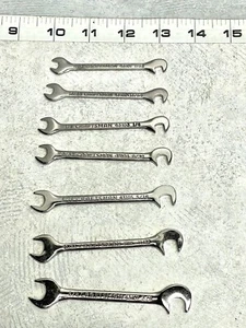 Craftsman Vintage Wrench 3/8" Double Open End Angled Midget Ignition Wrench Set - Picture 1 of 3