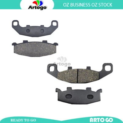 Front+Rear Brake Pads For Kawasaki GPX 250 R ZX 250 F2-F9 1988-1993 1994 1995 - Image 1 of 3