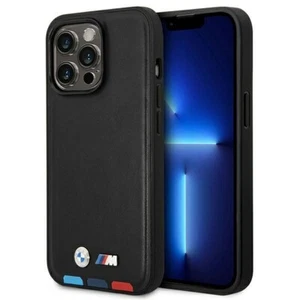 Handyhülle Case iPhone 14 Pro BMW Leder Tricolor schwarz Magsafe kompatibel - Bild 1 von 7