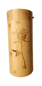 Medium Bamboo Scattering Urn Tube for Ashes, Human or Pet, Life Keepsake Urn - Picture 1 of 24