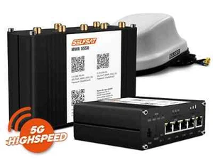 Set SELFSAT MWR 5550 blanco (4G / LTE / 5G y WLAN Internet Router + placa de montaje - Imagen 1 de 14