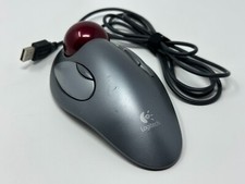 Logitech Trackman Marble USB T-BC21 Mouse - Superior Control & Comfort - Used