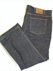 Pantalones de mezclilla oscuros Duluth Trading para hombre 48x30 azul salón doble flexibilidad calce relajado - Imagen 1 de 9