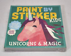 Lot Of 4 Paint By Sticker Kids Unicorns & Magic Create 10 Pictures At A Time