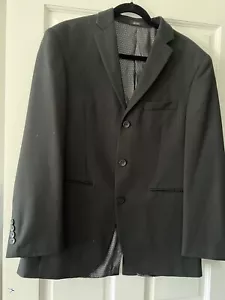 JF J. Ferrar Modern Fit Textured Suit/Jacket Men’s 38R Black Sport Coat New - Picture 1 of 8