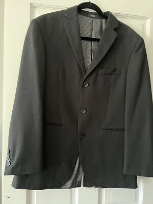 JF J. Ferrar Modern  Fit Textured Suit/Jacket Men’s 38R Black Sport Coat - Image 1 of 4