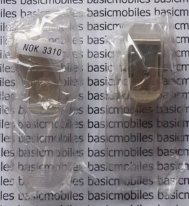 2 Nokia 3310/3330 (Y2K Model) Transparent Clear Plastic Cover Cases + Belt Clip - Picture 1 of 2