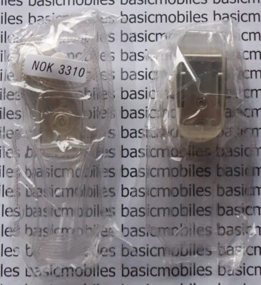 2 Nokia 3310/3330 (Y2K Model) Transparent Clear Plastic Cover Cases + Belt Clip - Image 1 of 2