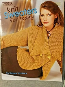 Leisure Arts 4361 KNIT SWEATERS for TODAY 24pg booklet Barbara Venishnick 2009 - Picture 1 of 6