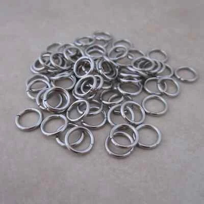 200 stainless steel 7mm jump rings 18 gauge hypoallergenic - Image 1 of 4