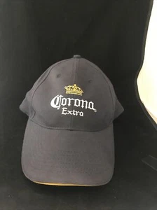 Gorra de béisbol azul amarillo ala amarilla azul corona cerveza - Imagen 1 de 5