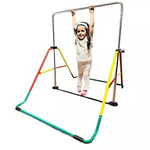 Höhenverstellbare Kinder Gymnastikstange, Home Horizontal Kip Bar, Junior Training - Bild 1 von 5
