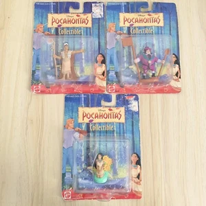 Disney's Pocahontas x3 Figure 90s Collectible Sealed (1994) Mattel Vintage - Picture 1 of 14