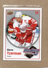 steve yzerman detroit red wings 2010/11 hh6 hockey heroes card