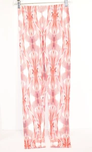 Women's Unbranded Pink & White Swirls & Twists Themed Leggings Size M / 4 - Picture 1 of 7