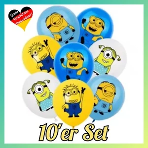 MINIONS BALLON SET ⭐ 10x Minion Luftballons Kindergeburtstag Motto Party Ballons - Bild 1 von 7