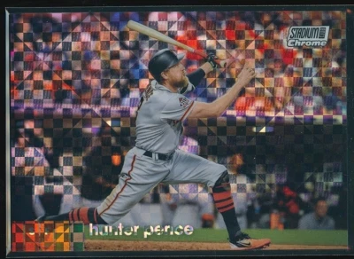 Hunter Pence 2020 Topps Stadium Club Chrome Xfractor Refractor - Image 1 of 2