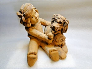 LEE BORTIN ORIGINALS Little Girl & Dog Share Eistüte CHICAGO - Bild 1 von 11