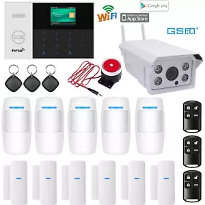 R62 WiFi GSM APP RFID Wireless Home Security Alarm System+Waterproof IP Camera - Picture 1 of 12