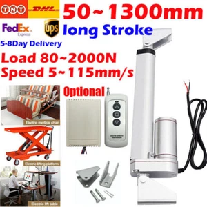 12V Electric Linear Actuator 2-52inch Optional 250N 700N 900N 2000N Fast 45mm/s - Picture 1 of 42