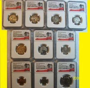 2017 S 225TH ANNIVERSARY 10 COINS Set NGC SP 70 DENVER ANA RELEASES Enhanced - Picture 1 of 1