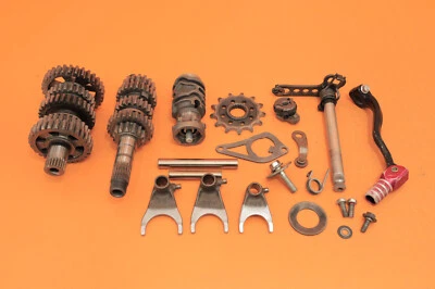 04-07 CRF250R 2006 transmisión OEM caja de cambios contador principal eje horquillas de cambio tambor Foto 1 de 4