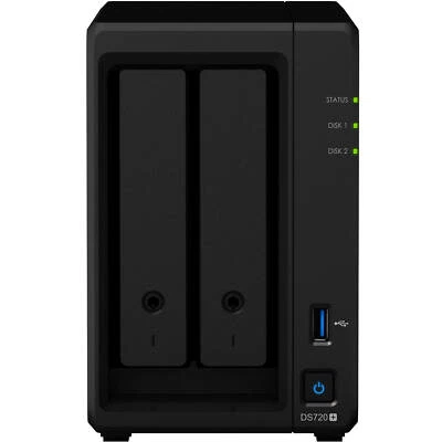 New Synology Diskstation DS720+ NAS Server, 6GB RAM, 1TB M.2 NVMe SSD, 4TB HDD - Image 1 of 4