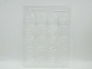 Candy Mold 20 Assorted Flower Shape 4 Designs Clear Plastic CK Products 90-13082 - Picture 1 of 4