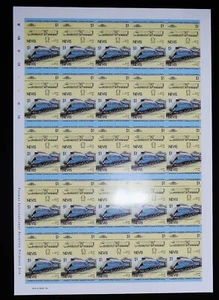 LOCOMOTIVES FEUILLE COMPLETE 50 TIMBRES ND N° 143-144 NEUFS** BONNE VALEUR. - Picture 1 of 1