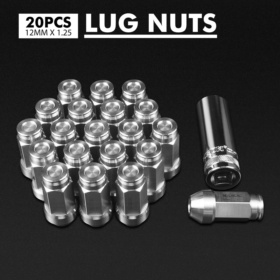 NICECNC 12x1.25 Tapered Wheel Lug Nut For Nissan Pickup 1995-04 Frontier 1998-16 - Image 1 of 4