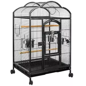 YES4PETS Bird Budgie Cage Parrot Aviary Carrier With Wheel - Picture 1 of 3