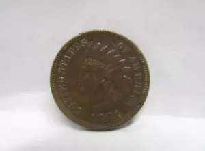1884 United States Indian Head Cent US Vintage Copper Coin Philadelphia Mint - Picture 1 of 6