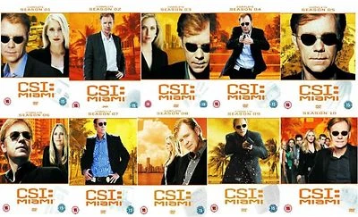 CSI Miami Seasons 1-10 Complete Collection 1 2 3 4 5 6 7 8 9 10 Sealed UK R2 DVD - Image 1 of 4