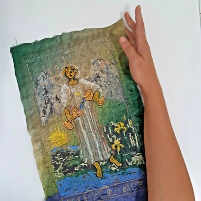 Tarot Card Temperance Large Handmade Embroidered Patch - Image 1 of 4